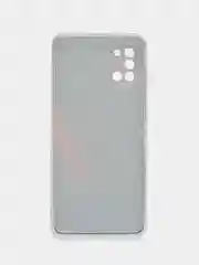 Красный силиконовый чехол на Samsung Galaxy A31 / Самсунг А31 прозрачный с рисунком, защита камеры