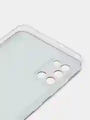 Красный силиконовый чехол на Samsung Galaxy A31 / Самсунг А31 прозрачный с рисунком, защита камеры