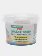 Песок для лепки, моделирования, кинетический, детский Brauberg 2 формочки, ведерко, 665095