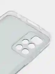 Серый меланж силиконовый чехол на Xiaomi Redmi 10 / Сяоми Редми 10 прозрачный с рисунком, защита камеры