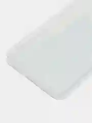 Молочный силиконовый чехол на Realme C35 / Реалми С35 прозрачный, с рисунком, защита камеры