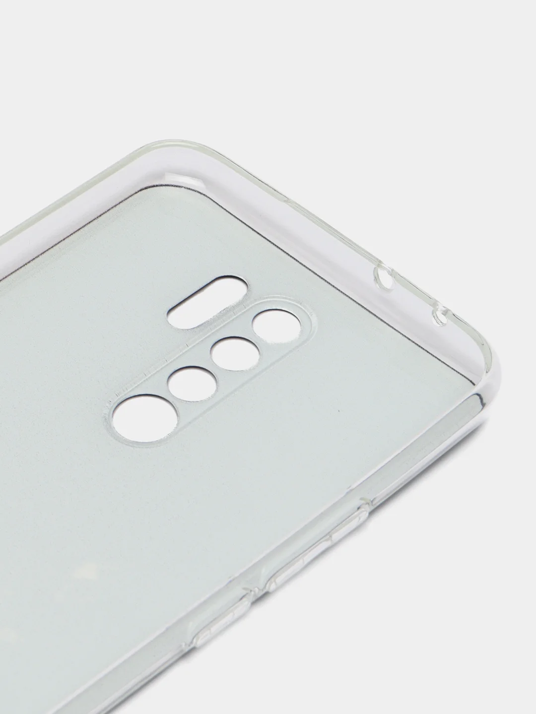 Серый меланж силиконовый чехол на Xiaomi Redmi 9 / Сяоми Редми 9 прозрачный, с рисунком, защита камеры