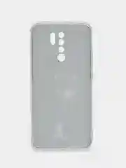 Серый меланж силиконовый чехол на Xiaomi Redmi 9 / Сяоми Редми 9 прозрачный, с рисунком, защита камеры