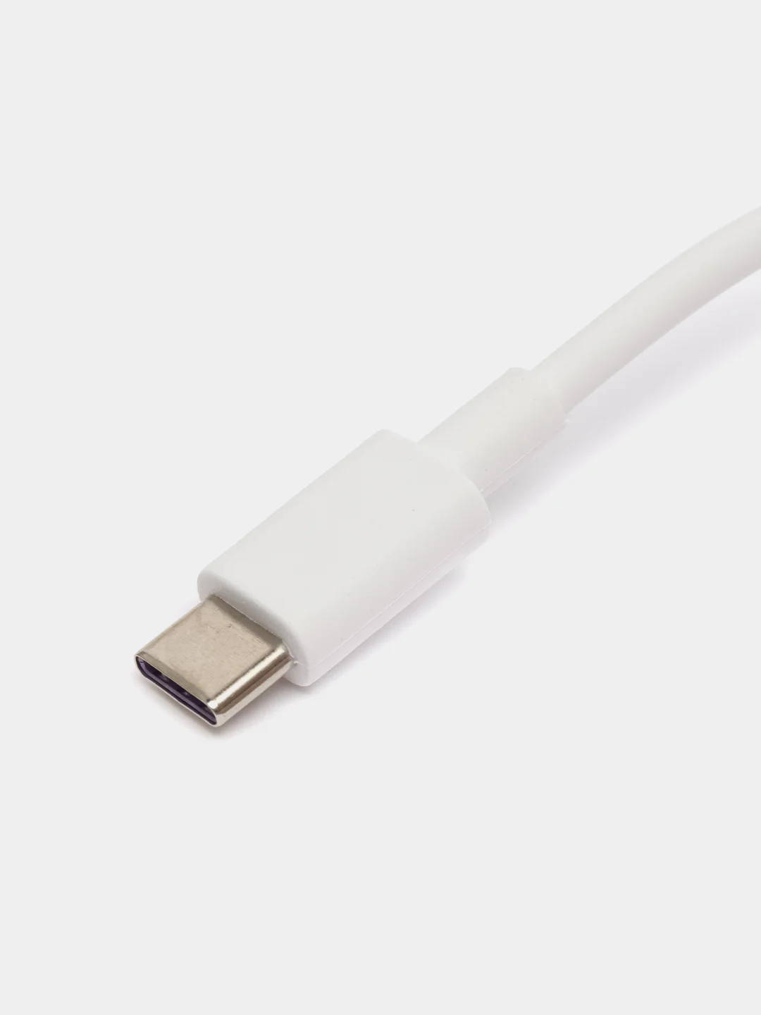 Белый кабель Type-C - USB для быстрой зарядки и передачи данных