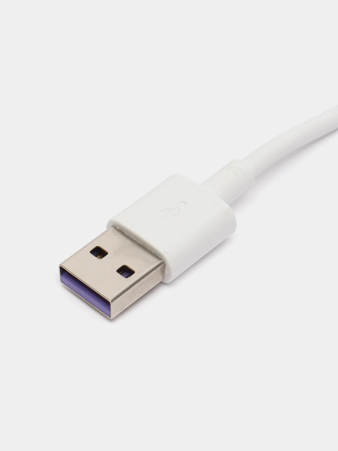 Белый кабель Type-C - USB для быстрой зарядки и передачи данных