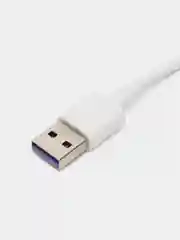 Белый кабель Type-C - USB для быстрой зарядки и передачи данных