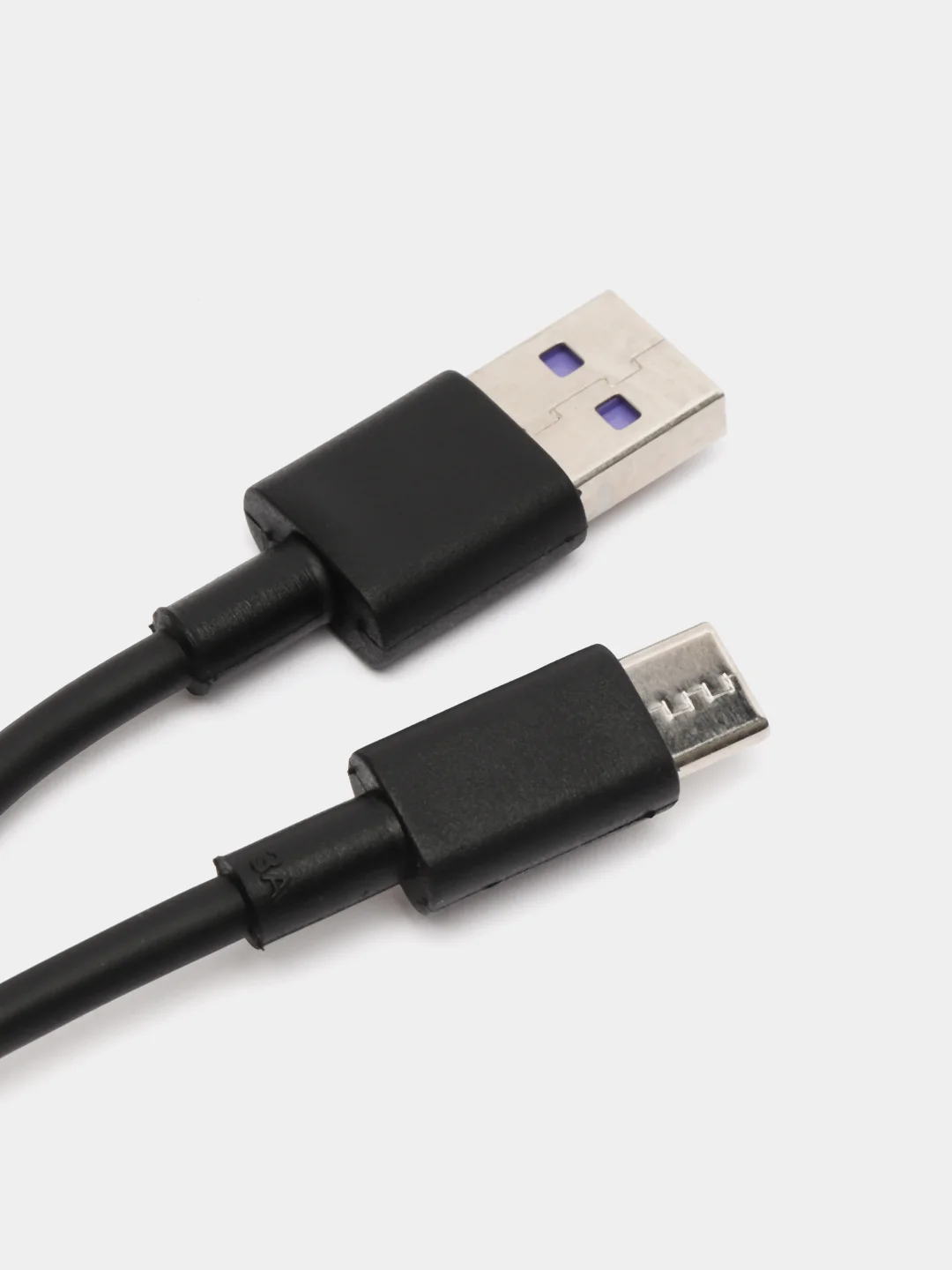 Черный кабель Type-C - USB для быстрой зарядки и передачи данных
