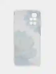 Лазурный силиконовый чехол на Xiaomi Redmi 10 / Сяоми Редми 10 прозрачный с рисунком, защита камеры