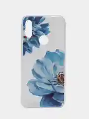 Лазурный силиконовый чехол на Honor 8A/8A Pro/Huawei Y6 2019/Y6s / Хонор 8А прозрачный, с рисунком