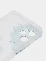 Лавандовый силиконовый чехол на Realme C35 / Реалми С35 прозрачный, с рисунком, защита камеры