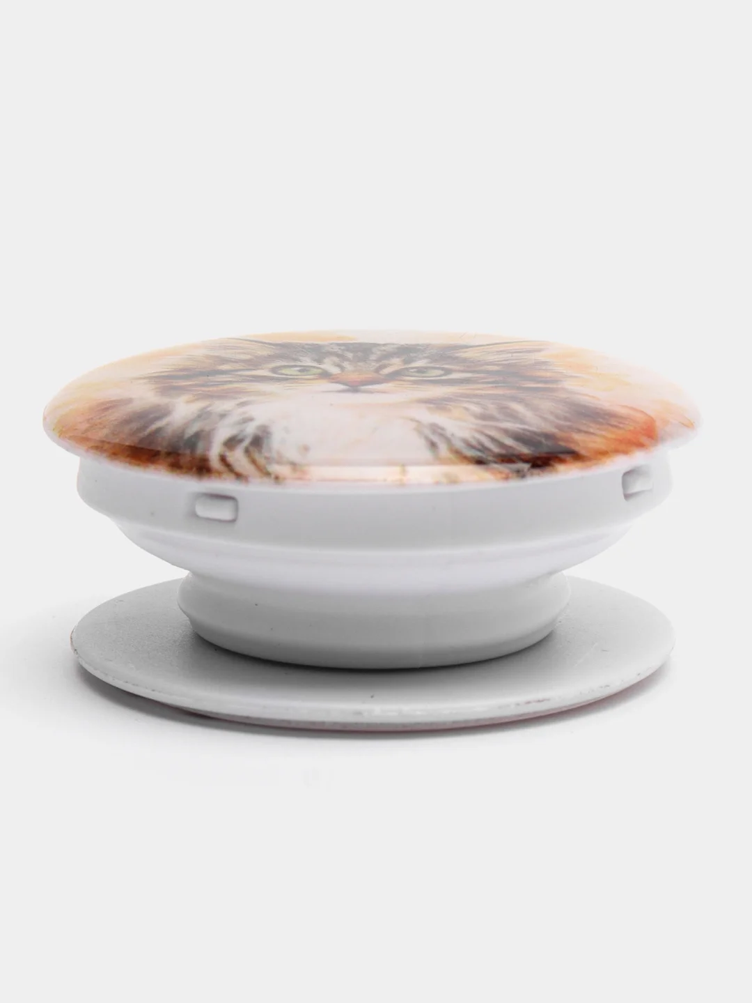 Тёмно-серый держатель для телефона PopSocket (попсокет), с рисунками