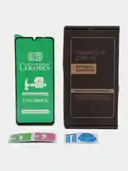 Черный защитная керамическая пленка-стекло Xiaomi Redmi 12C, 10C, Poco C40 (12С, 10С, Поко С40)