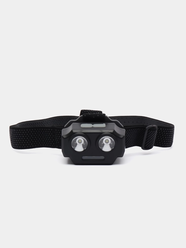Фонарь налобный Ермак, 2 P30 LED + 3 SMD, 5 режимов, 1200 мАч, USB кабель, пластик, 7,2 х 4,8 х 4 см