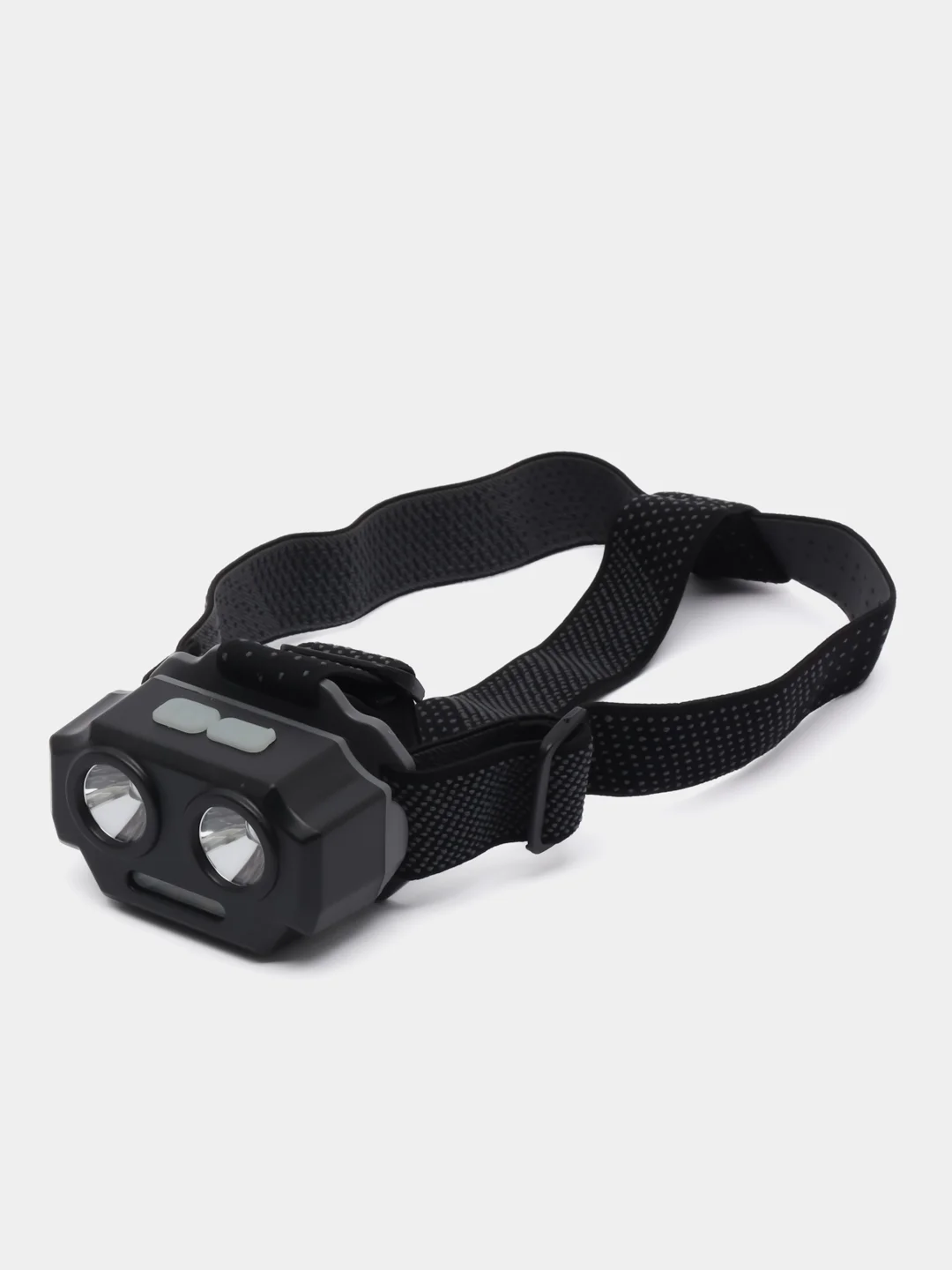 Фонарь налобный Ермак, 2 P30 LED + 3 SMD, 5 режимов, 1200 мАч, USB кабель, пластик, 7,2 х 4,8 х 4 см