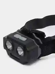 Фонарь налобный Ермак, 2 P30 LED + 3 SMD, 5 режимов, 1200 мАч, USB кабель, пластик, 7,2 х 4,8 х 4 см