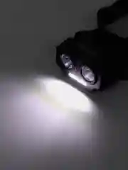 Фонарь налобный Ермак, 2 P30 LED + 3 SMD, 5 режимов, 1200 мАч, USB кабель, пластик, 7,2 х 4,8 х 4 см