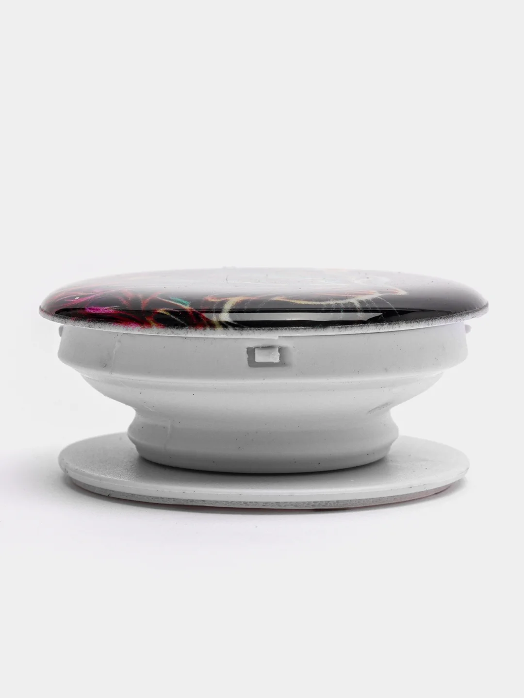 Серый металлик держатель для телефона PopSocket (попсокет), с рисунками