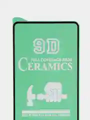 Черный защитная керамическая пленка на Realme C67 (Реалми С67), стекло