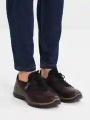 Бордовый кроссовки Rieker, женские, из натуральной кожи