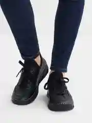 Черный туфли женские Rieker из натуральной кожи, комфорт
