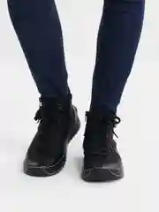 Черный ботинки женские Rieker, комфорт