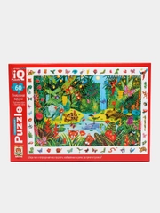 Развивающий пазл головоломка для детей 5-7 лет Игра для малышей Яркие джунгли 60 деталей