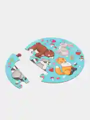 IQ развивающие крупные пазлы для детей "Хоровод", игра для малышей 4-7 лет (30 деталей)