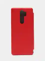 Красный чехол книжка с карточкой для Xiaomi Note 8 Pro
