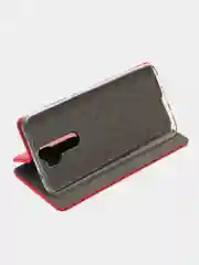 Красный чехол книжка с карточкой для Xiaomi Note 8 Pro