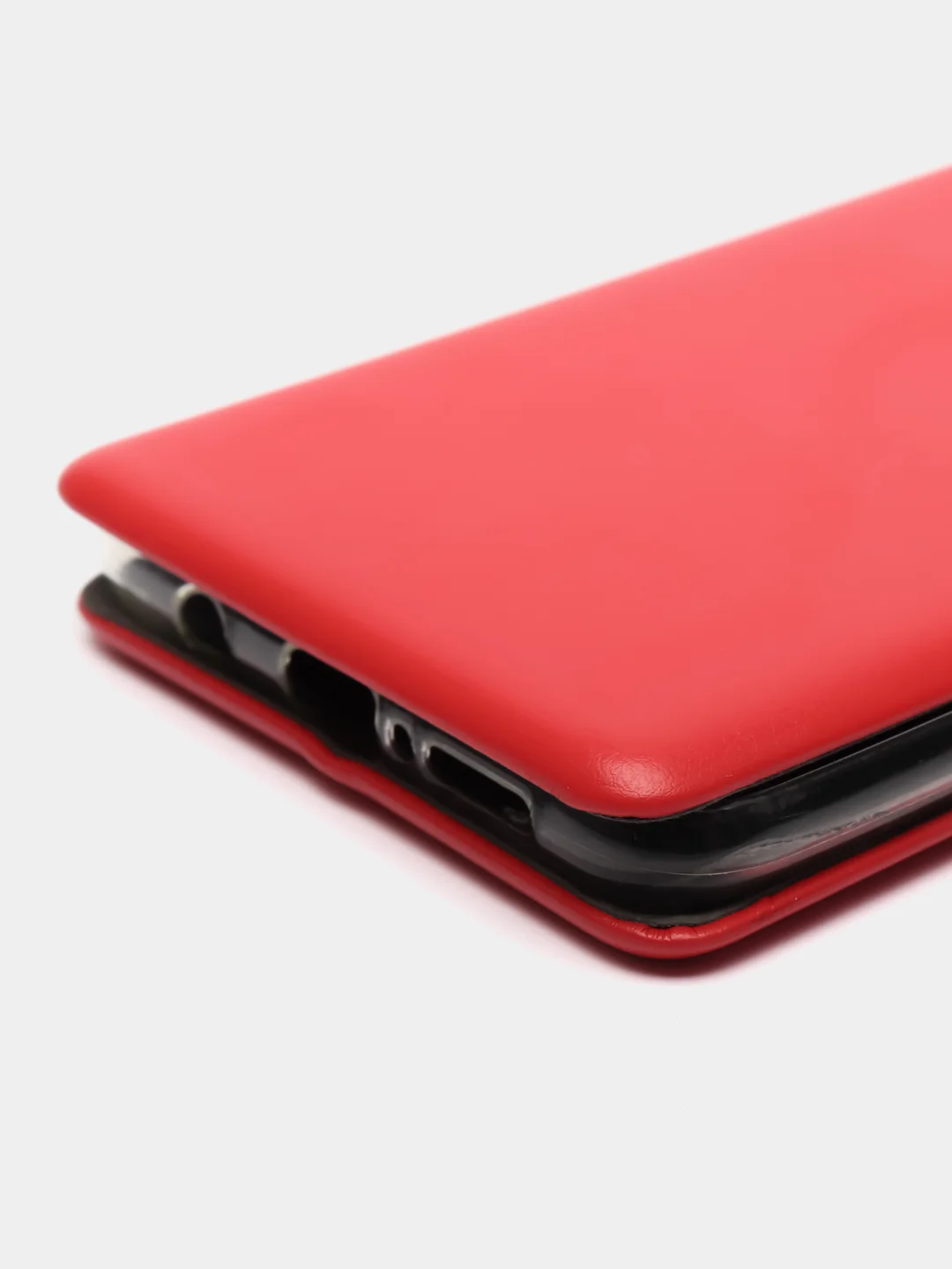 Красный чехол книжка с карточкой для Xiaomi Note 8 Pro
