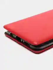 Красный чехол книжка с карточкой для Xiaomi Note 8 Pro