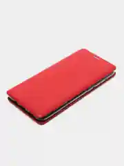Красный чехол книжка с карточкой для Xiaomi Note 8 Pro
