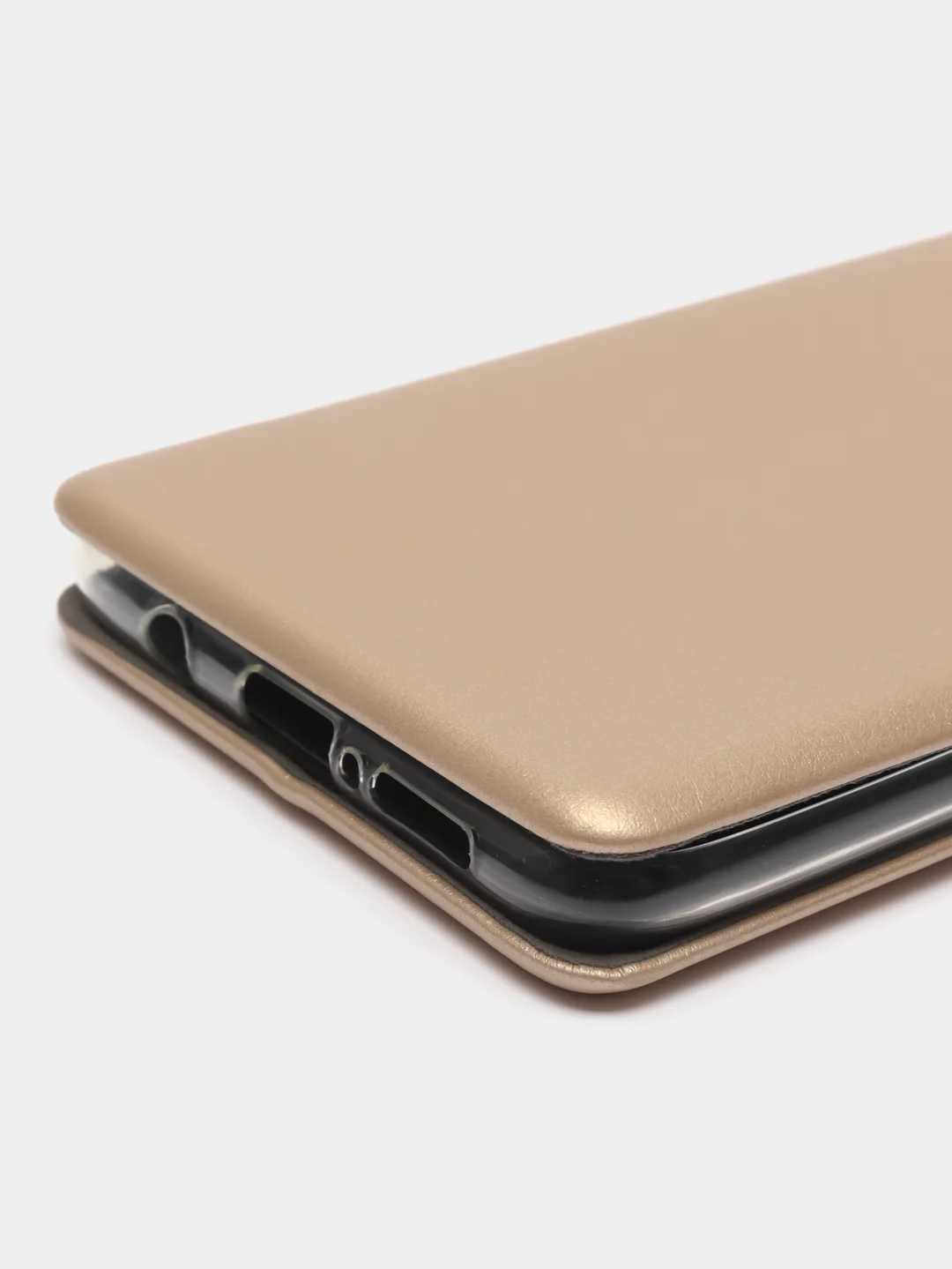 Золотой чехол книжка с карточкой для Xiaomi Note 8 Pro