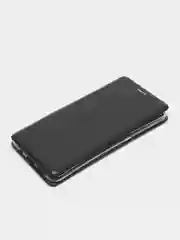 Синий меланж чехол книжка с карточкой для Xiaomi Note 8 Pro