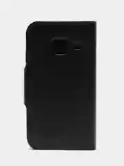 Черный чехол-книжка, с карточкой, для Samsung J1 2016, J1 mini