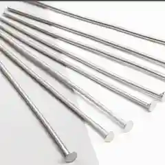 Серебряный пины со шляпкой, для украшений