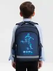 Рюкзак школьный для мальчика Пифагор School, 1 отделение, 3 кармана, Goal, 271411