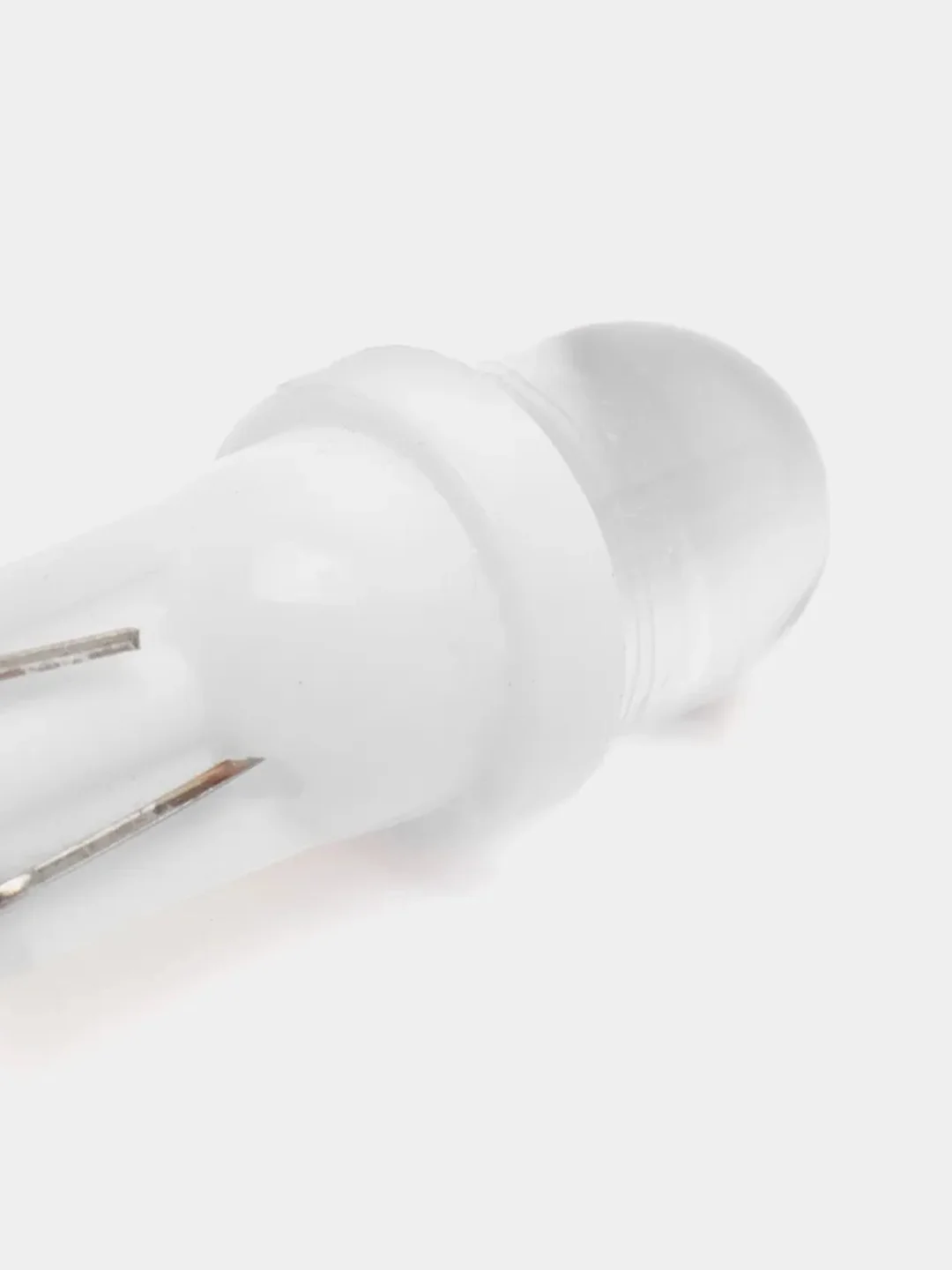 Лампа 12В LED, 1 диод, разъем T10 без цоколя, выпуклая белая
