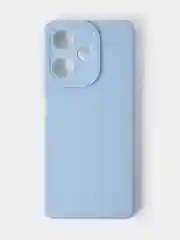 Голубой чехол для Infinix Hot 30 (4G), матовый, с дополнительной защитой камеры