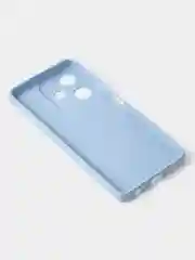 Голубой чехол для Infinix Hot 30 (4G), матовый, с дополнительной защитой камеры