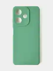 Зеленый чехол для Infinix Hot 30 (4G), матовый, с дополнительной защитой камеры