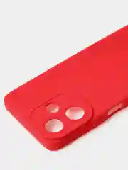 Красный чехол для Infinix Hot 30 (4G), матовый, с дополнительной защитой камеры