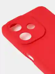Красный чехол для Infinix Hot 30 (4G), матовый, с дополнительной защитой камеры
