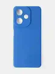 Синий чехол для Infinix Hot 30 (4G), матовый, с дополнительной защитой камеры