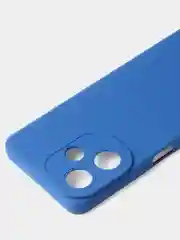 Синий чехол для Infinix Hot 30 (4G), матовый, с дополнительной защитой камеры
