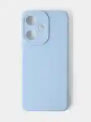 Голубой чехол для Infinix Hot 30i матовый, с дополнительной защитой камеры