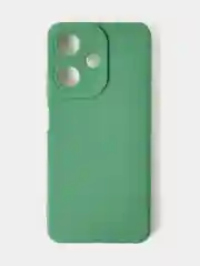 Зеленый чехол для Infinix Hot 30i матовый, с дополнительной защитой камеры