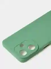 Зеленый чехол для Infinix Hot 30i матовый, с дополнительной защитой камеры