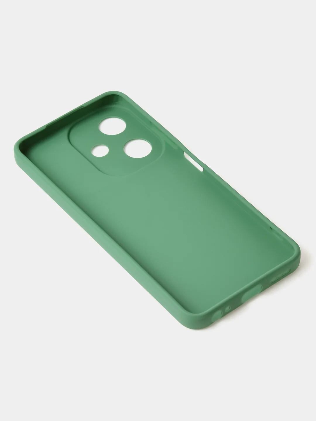 Зеленый чехол для Infinix Hot 30i матовый, с дополнительной защитой камеры