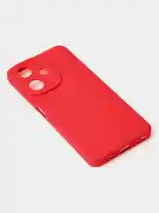 Красный чехол для Infinix Hot 30i матовый, с дополнительной защитой камеры